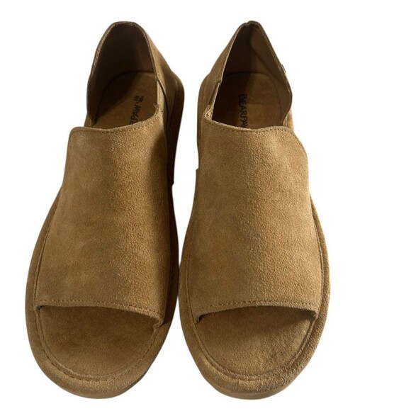 BEARPAW Women's Suede Sail Wedge Tan Cushioned Comfort Sandals Sz 8.5 - Picture 5 of 15
